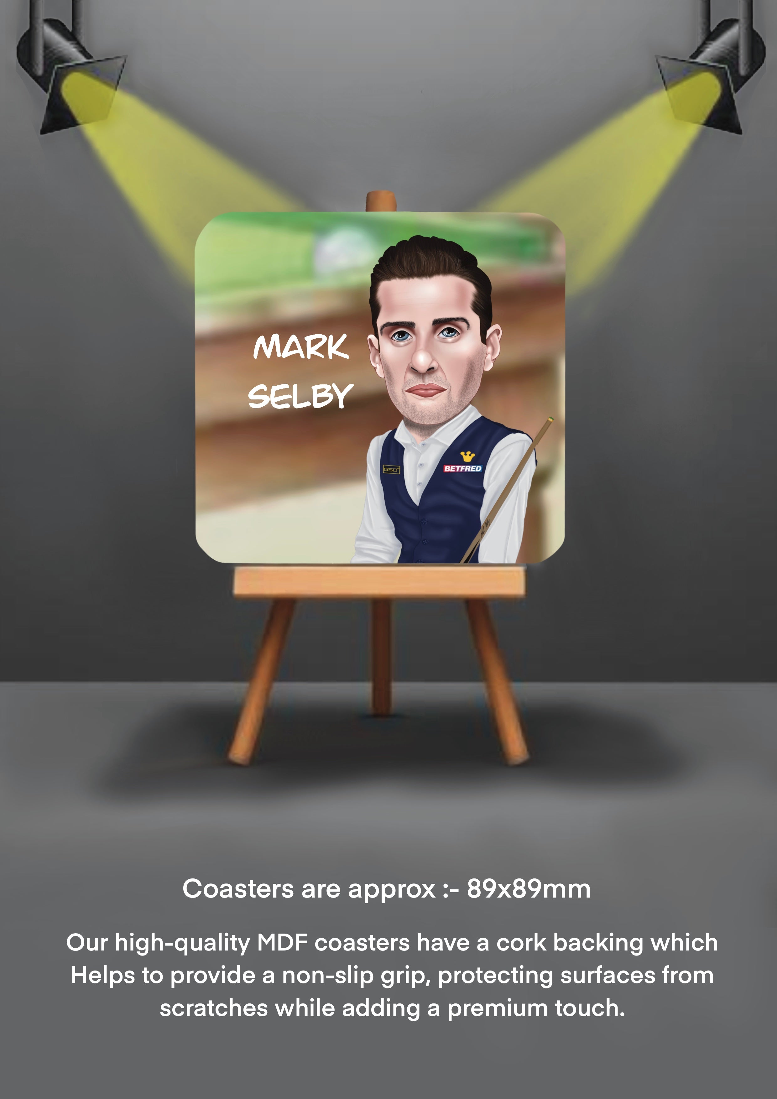 Sports Snooker Coasters Mark Selby