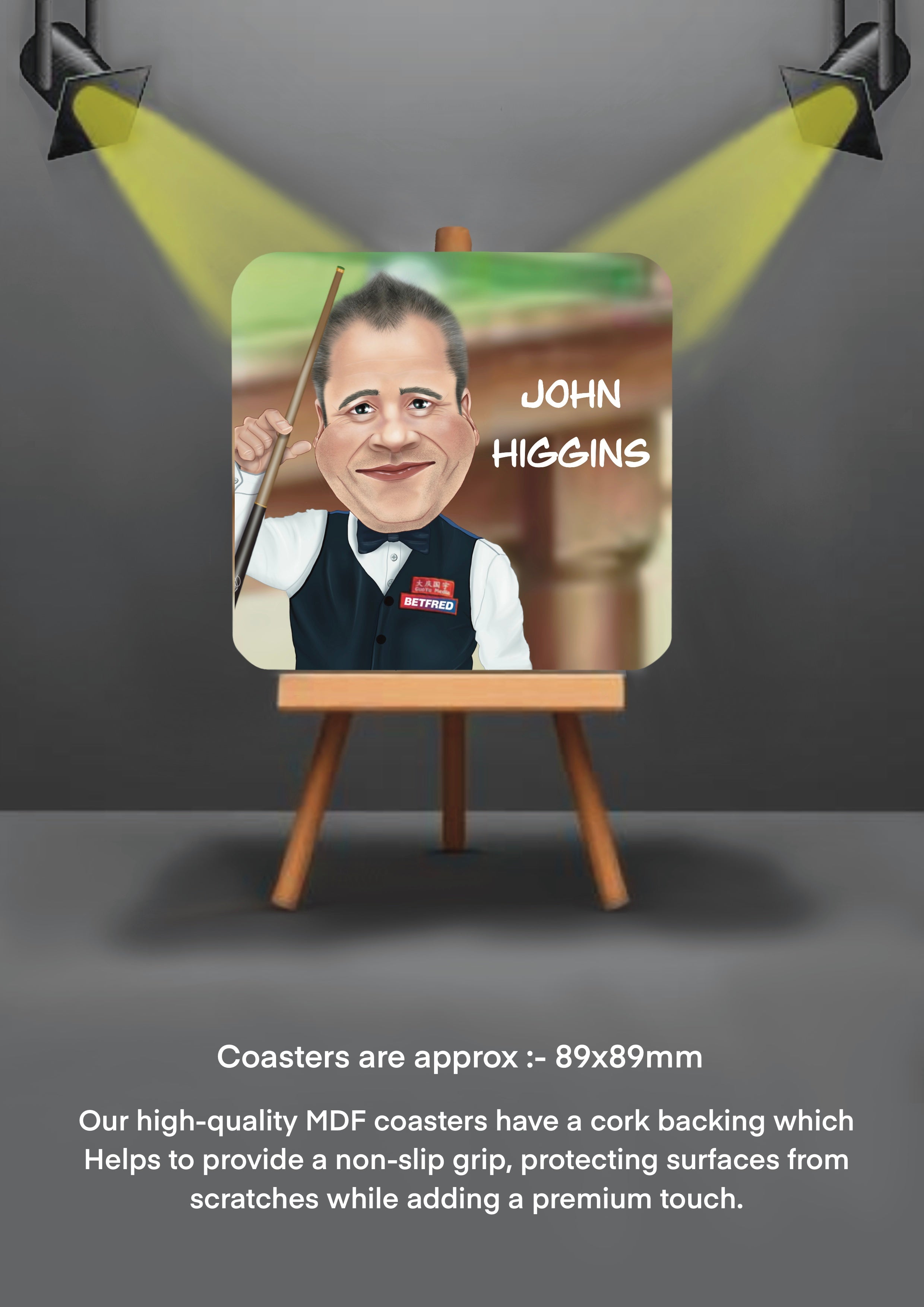 Sports Snooker Coasters John Higgins