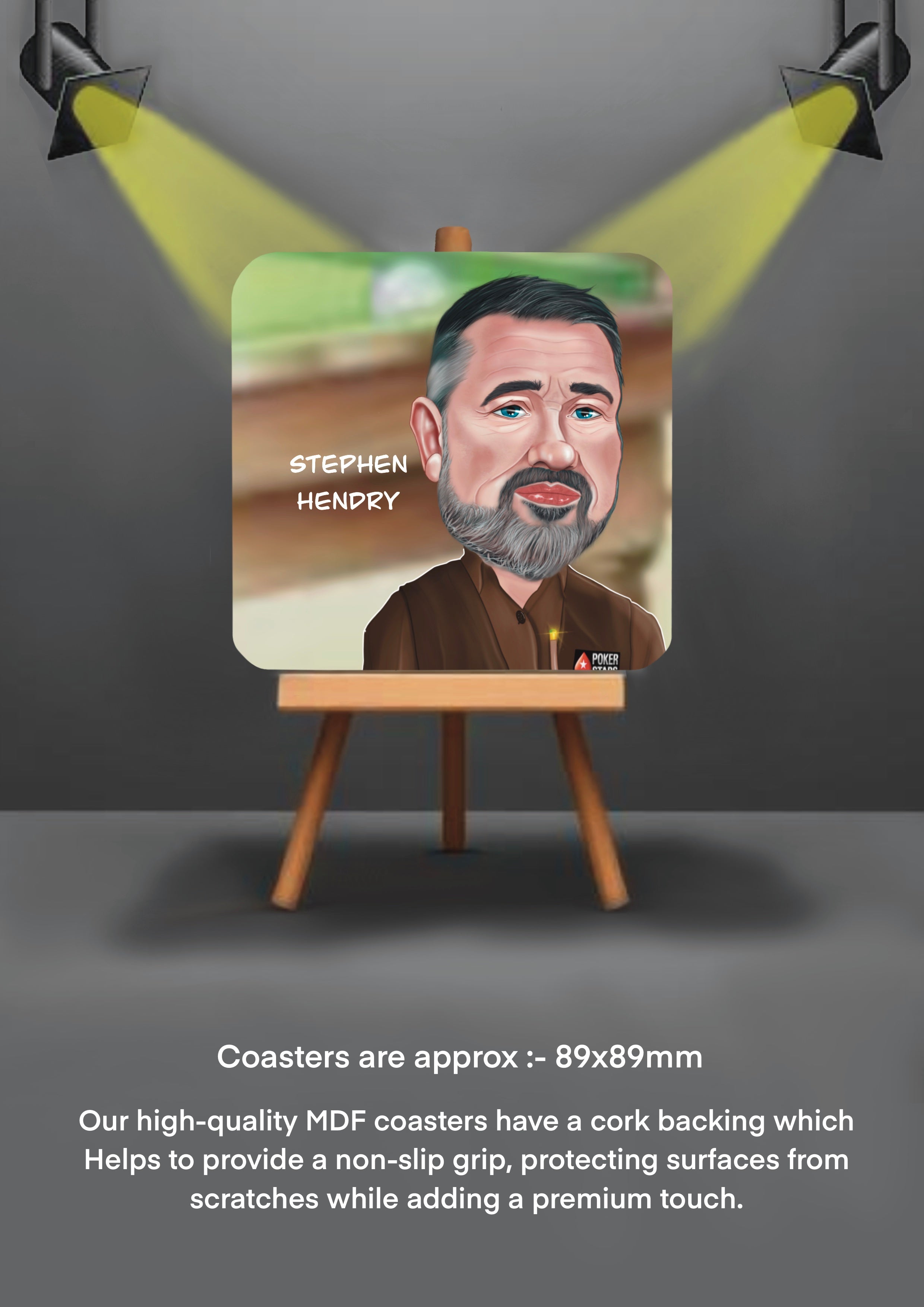 Sports Snooker Coasters Stephen Hendry