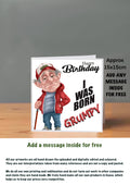 Old People Cards  Happy Birthday born grumpy