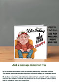 Old People Cards  Happy Birthday born grumpy