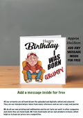 Old People Cards  Happy Birthday born grumpy