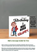 Old People Cards  Happy Birthday born grumpy
