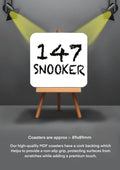 Sports Snooker Coasters 147
