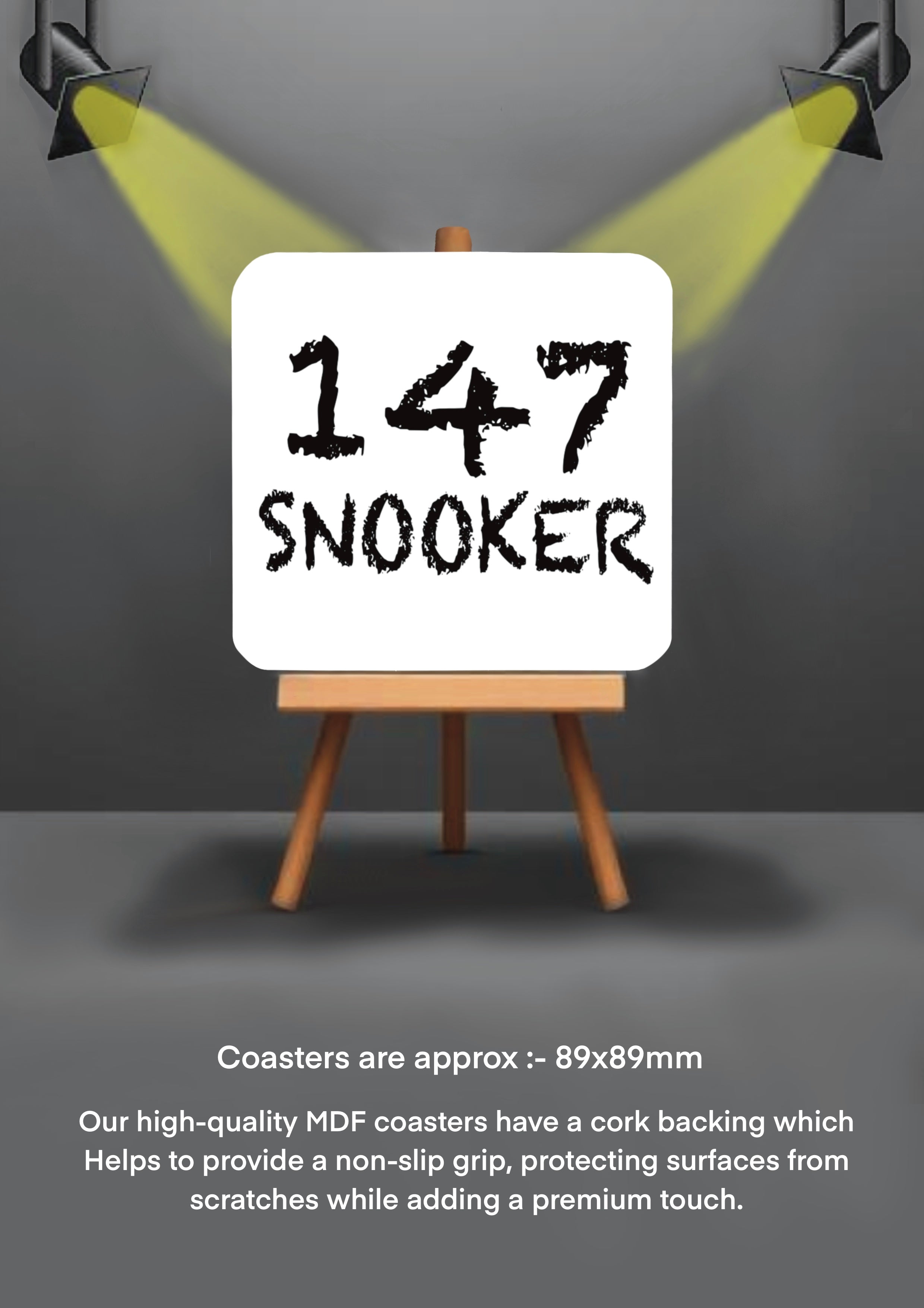 Sports Snooker Coasters 147