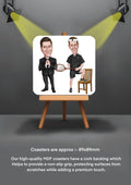 Mrs Browns Boys Coasters Father Damien & Trevor Brown