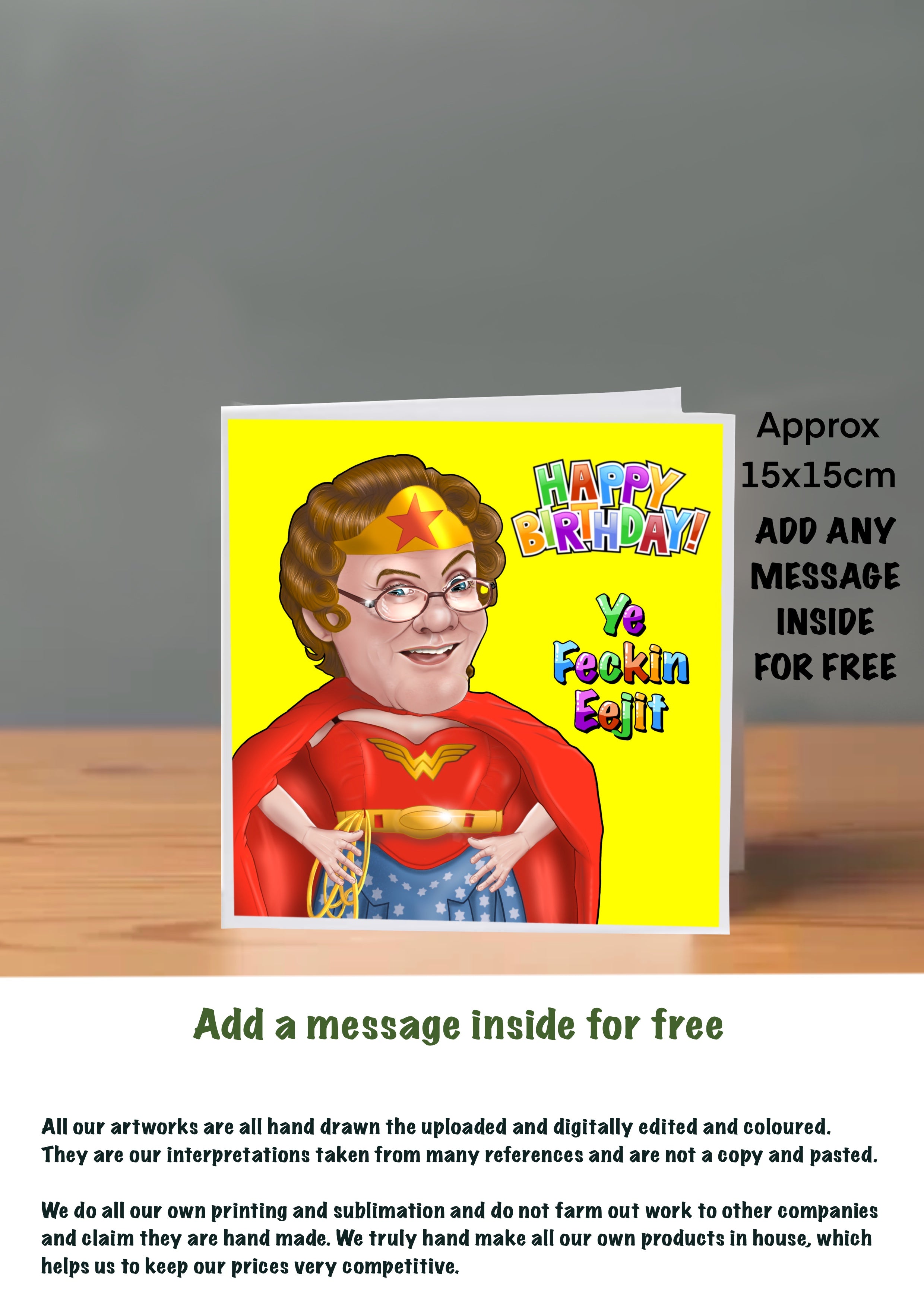 Mrs Browns Boys Cards 15x15