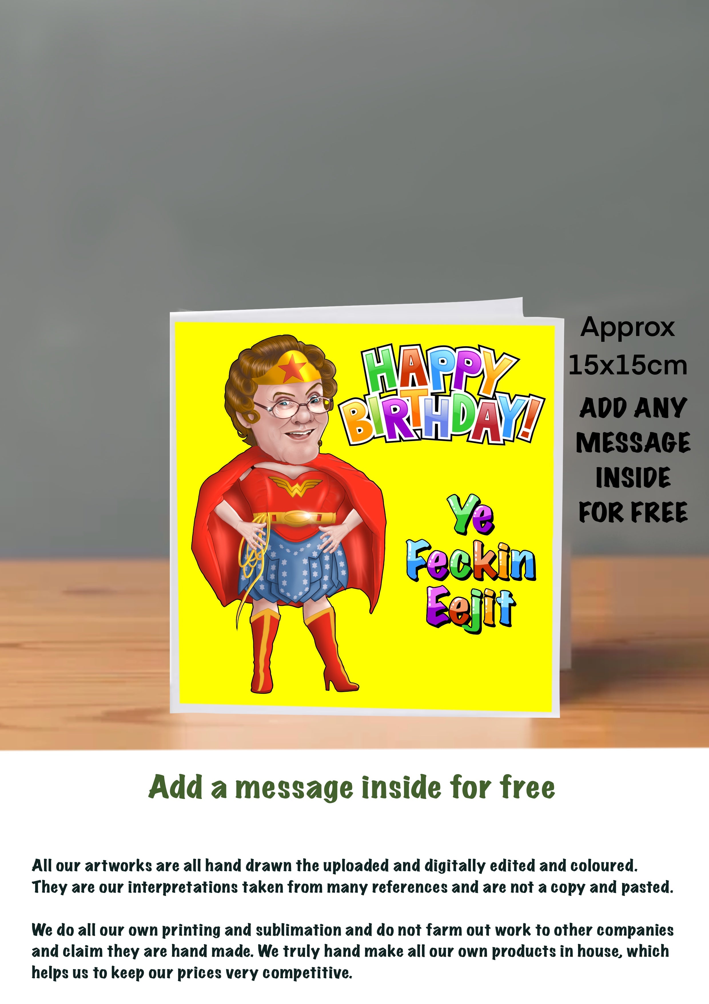 Mrs Browns Boys Cards 15x15