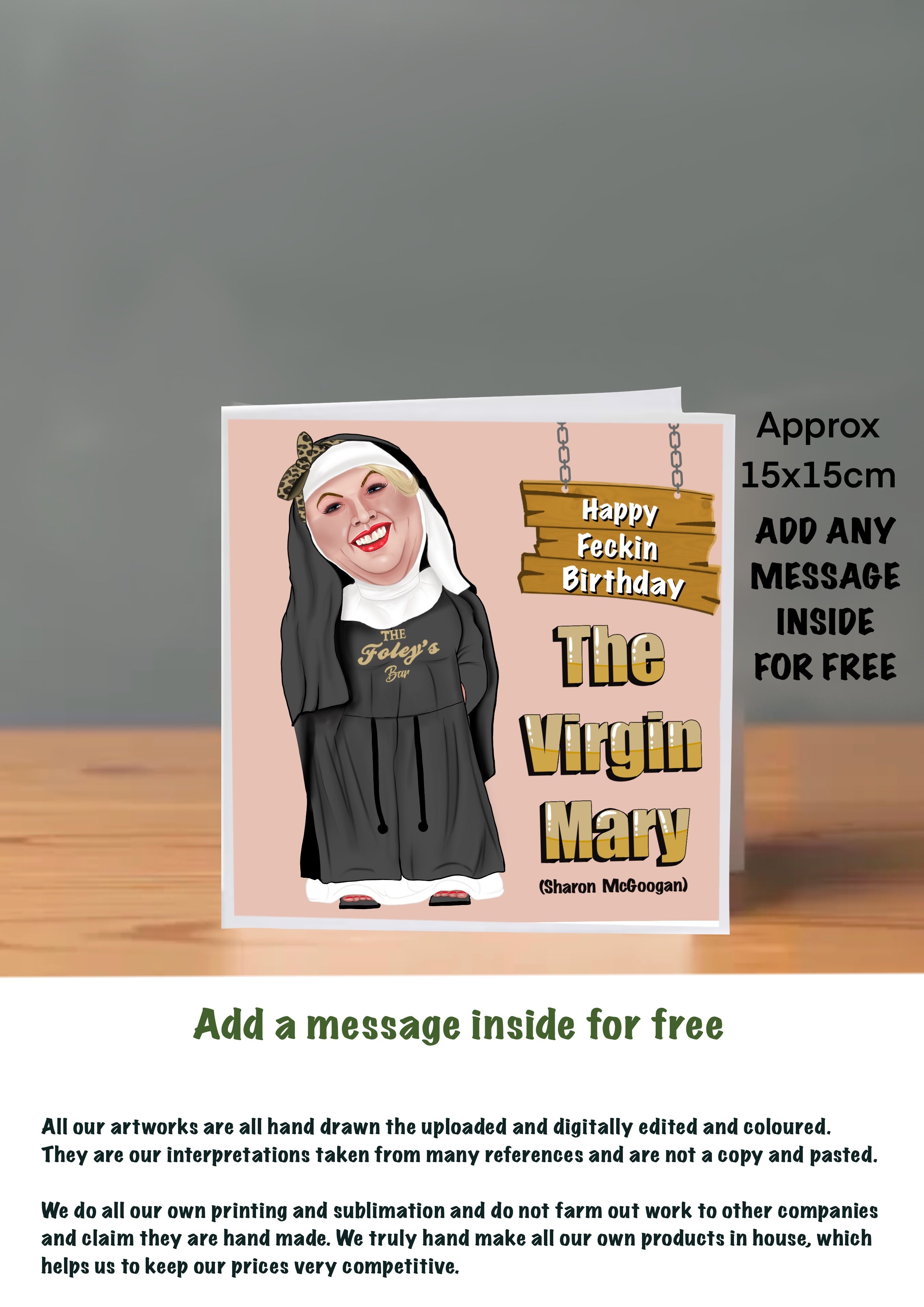 Mrs Browns Boys Cards 15x15