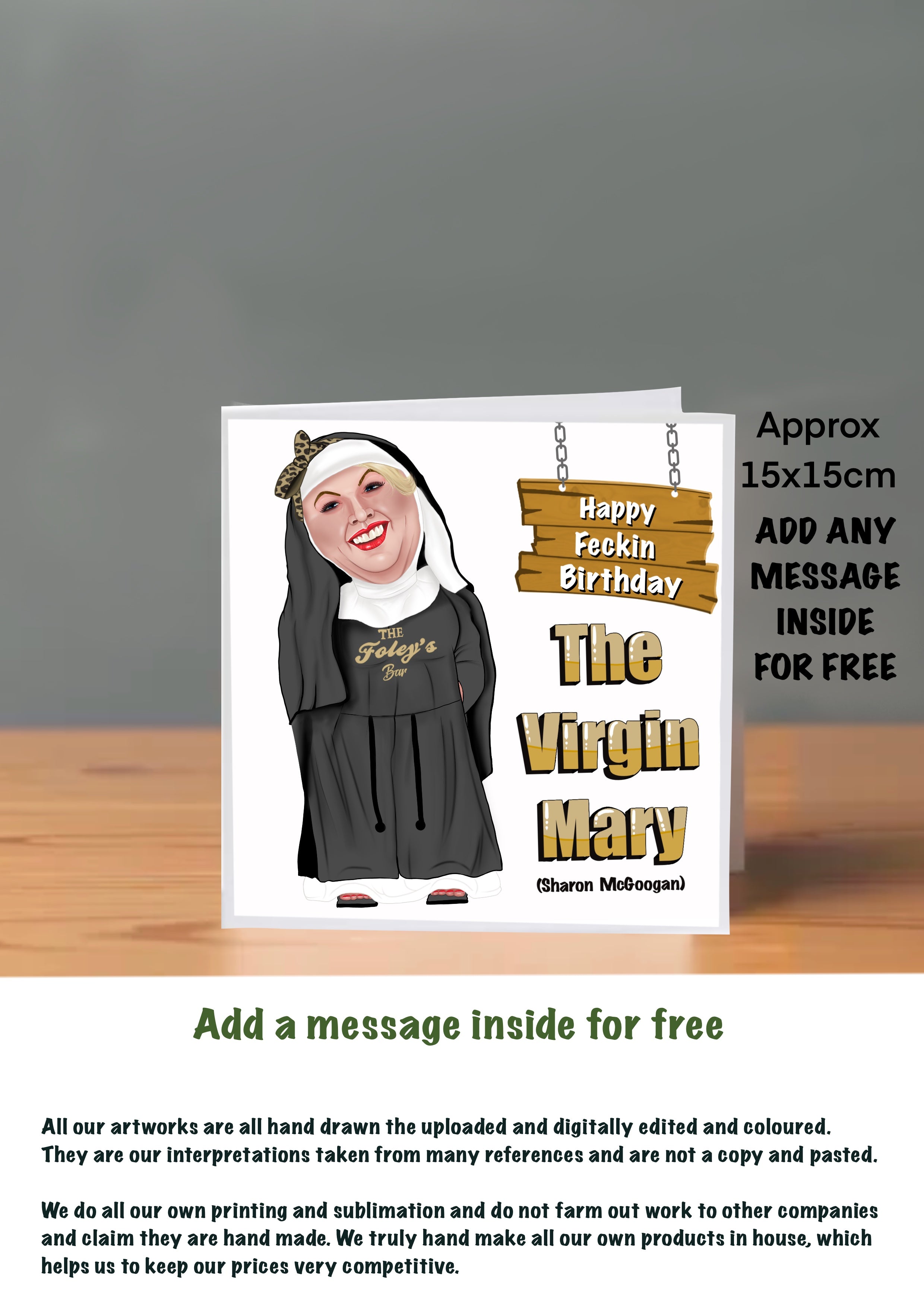 Mrs Browns Boys Cards 15x15