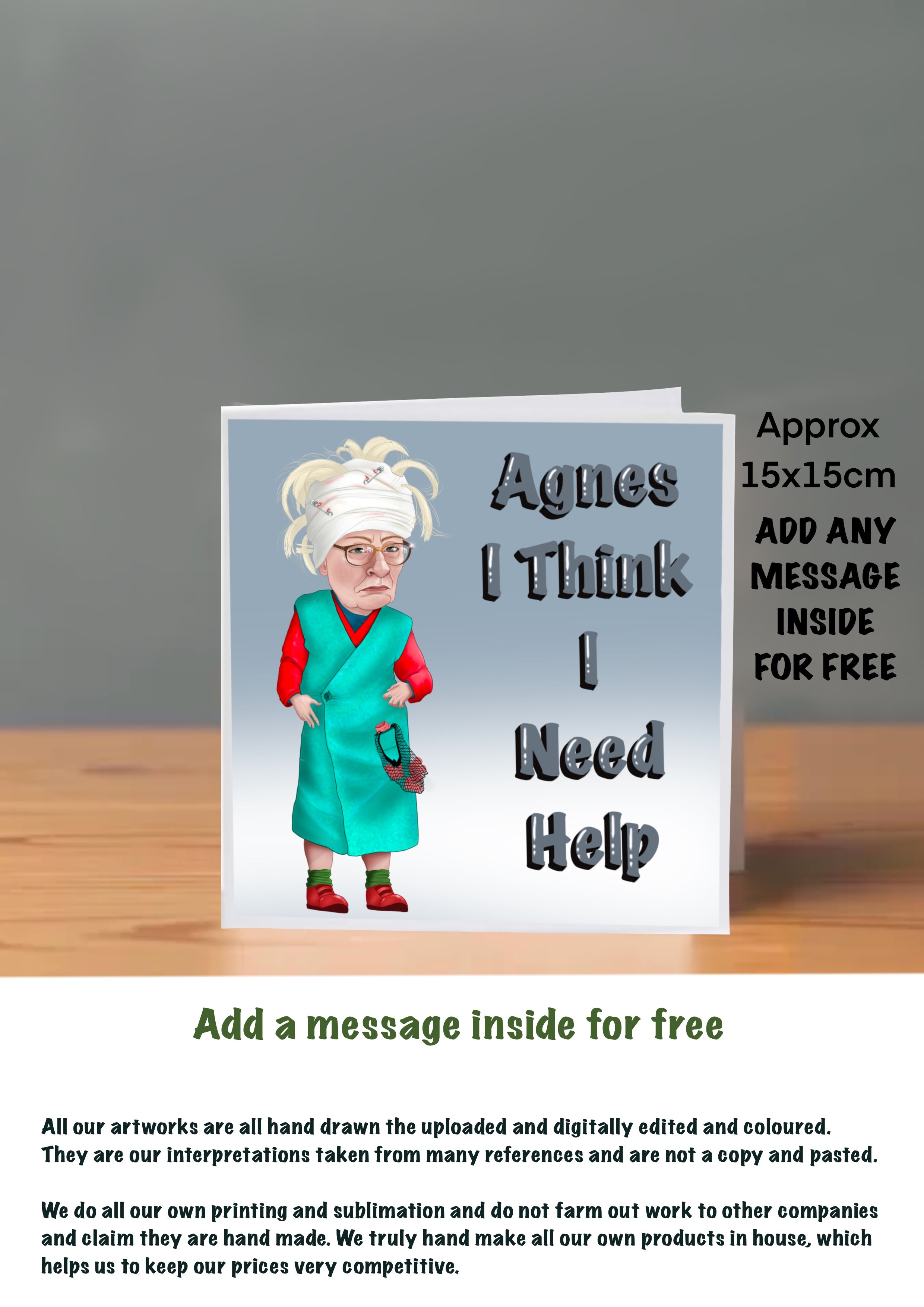 Mrs Browns Boys Cards 15x15