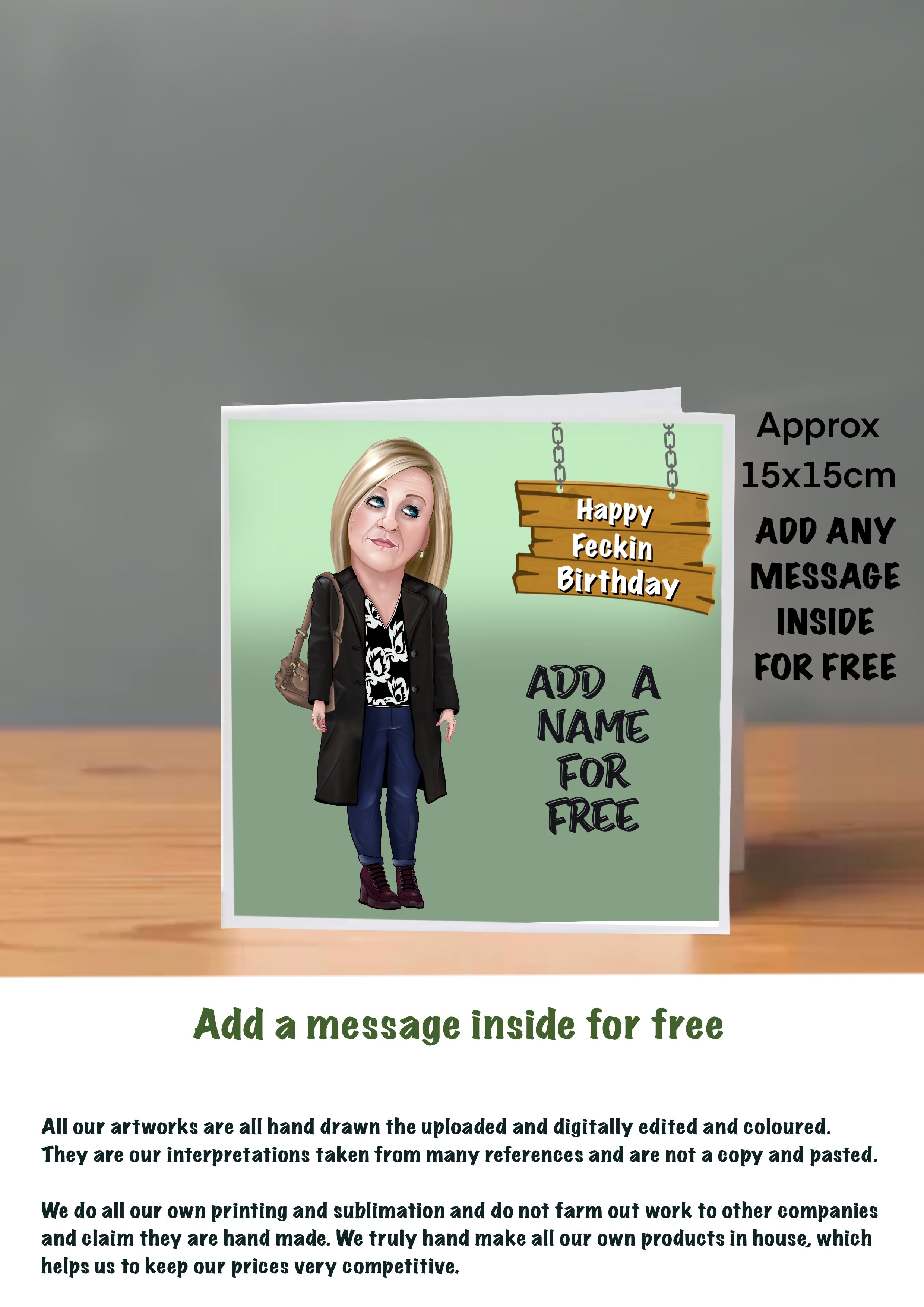 Mrs Browns Boys Cards 15x15