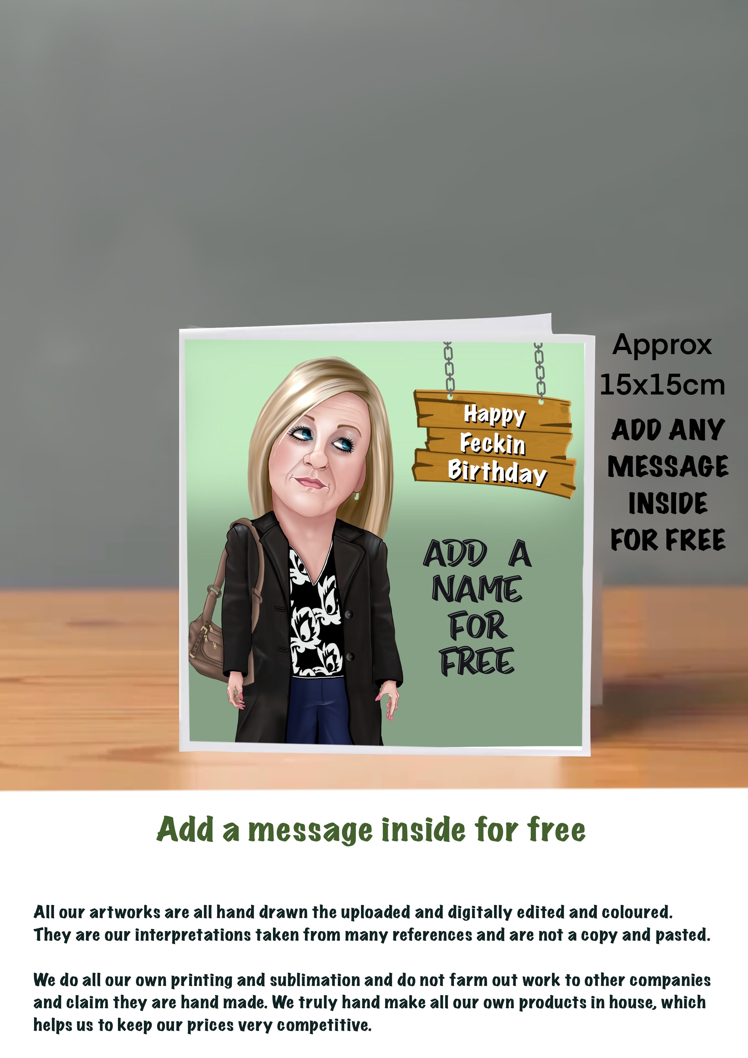 Mrs Browns Boys Cards 15x15