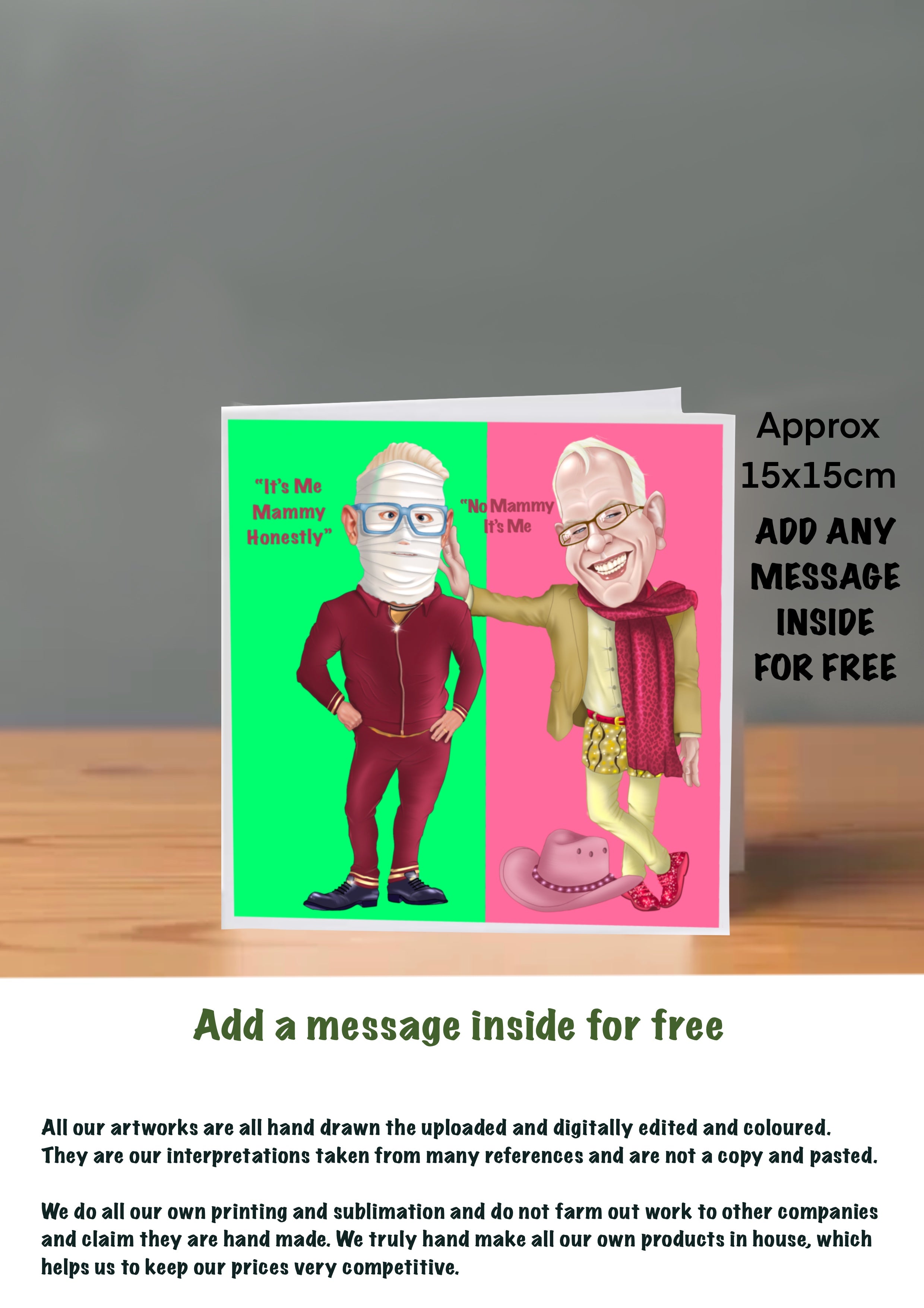 Mrs Browns Boys Cards 15x15