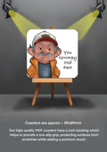 Old Man Coasters funny cheeky coasters
