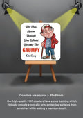 Old Man Coasters funny cheeky coasters GRUMPY