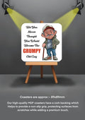 Old Man Coasters funny cheeky coasters GRUMPY