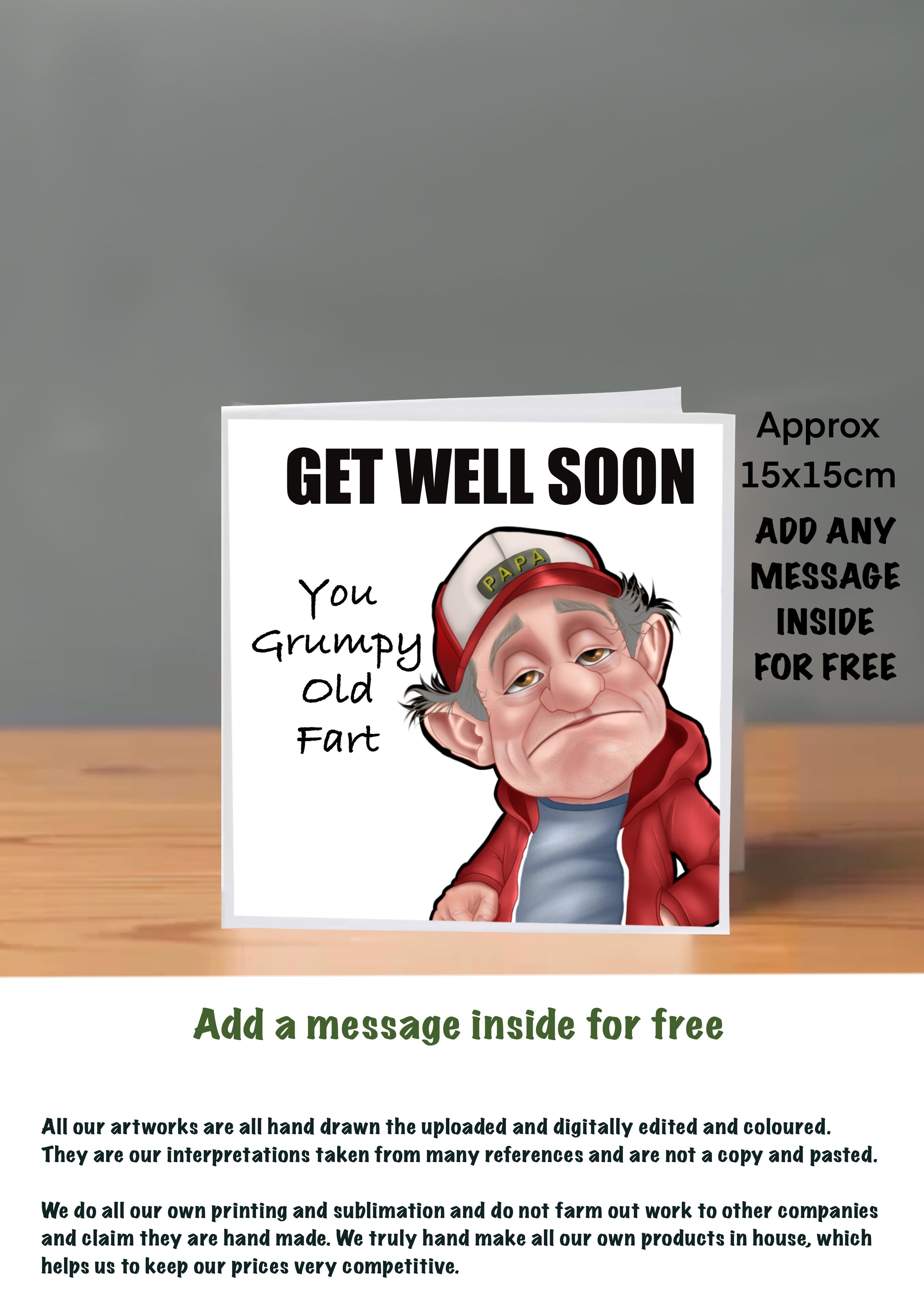 Old People Get Well Soon Cards