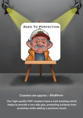 Old Man Coasters funny cheeky coasters aged to perfection