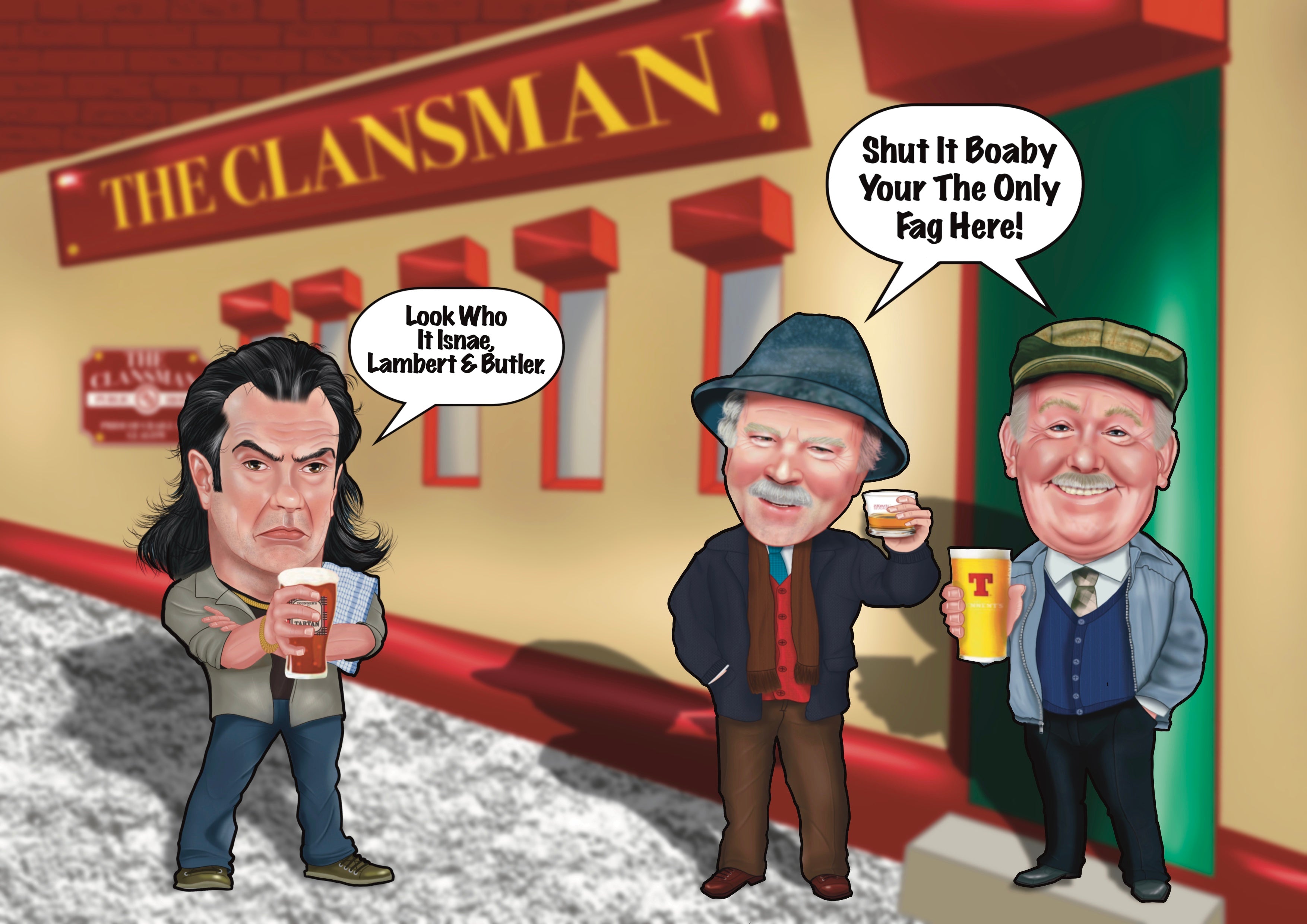 Still Game A4 Prints auld pals
