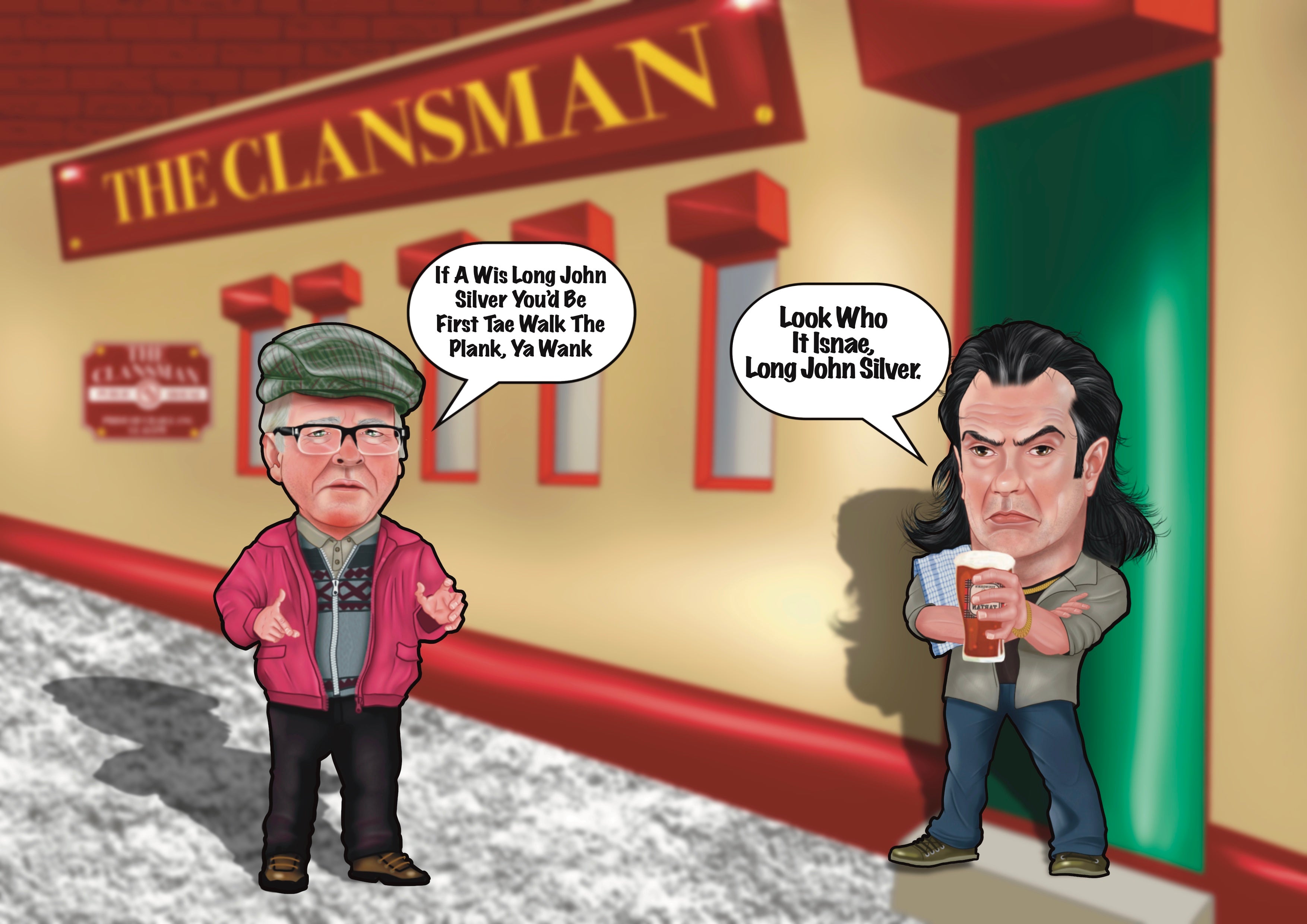 Still Game A4 Prints Winston and Bobby auld pals