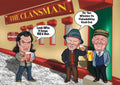 Still Game A4 Prints Jack and Victor with Boabby auld pals
