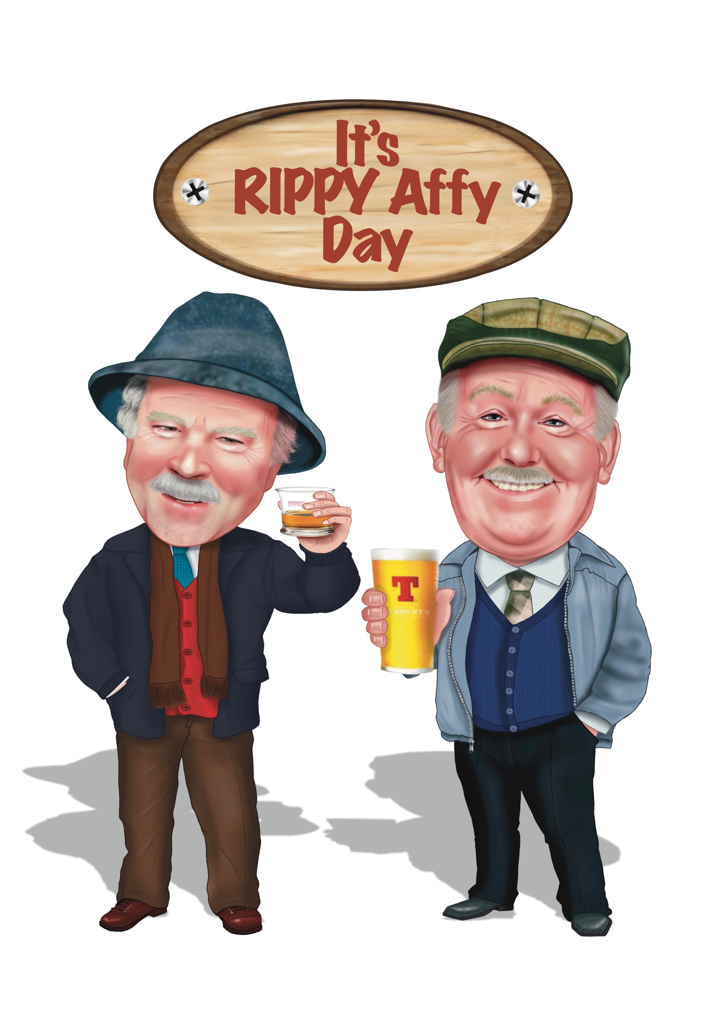 Still Game A4 Prints Jack and Victor auld pals