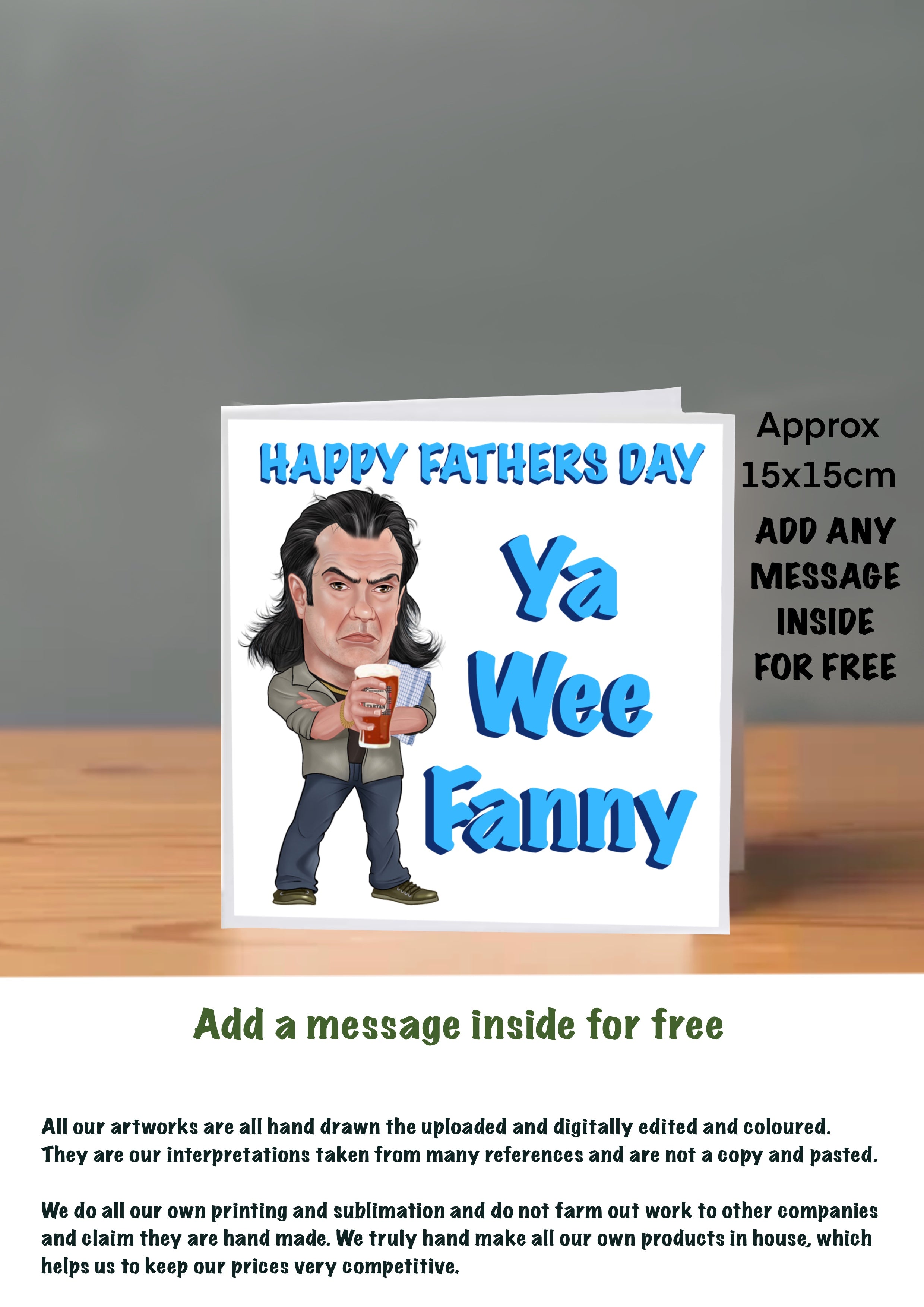 Fathers Day Cards auld pals bobby the barman