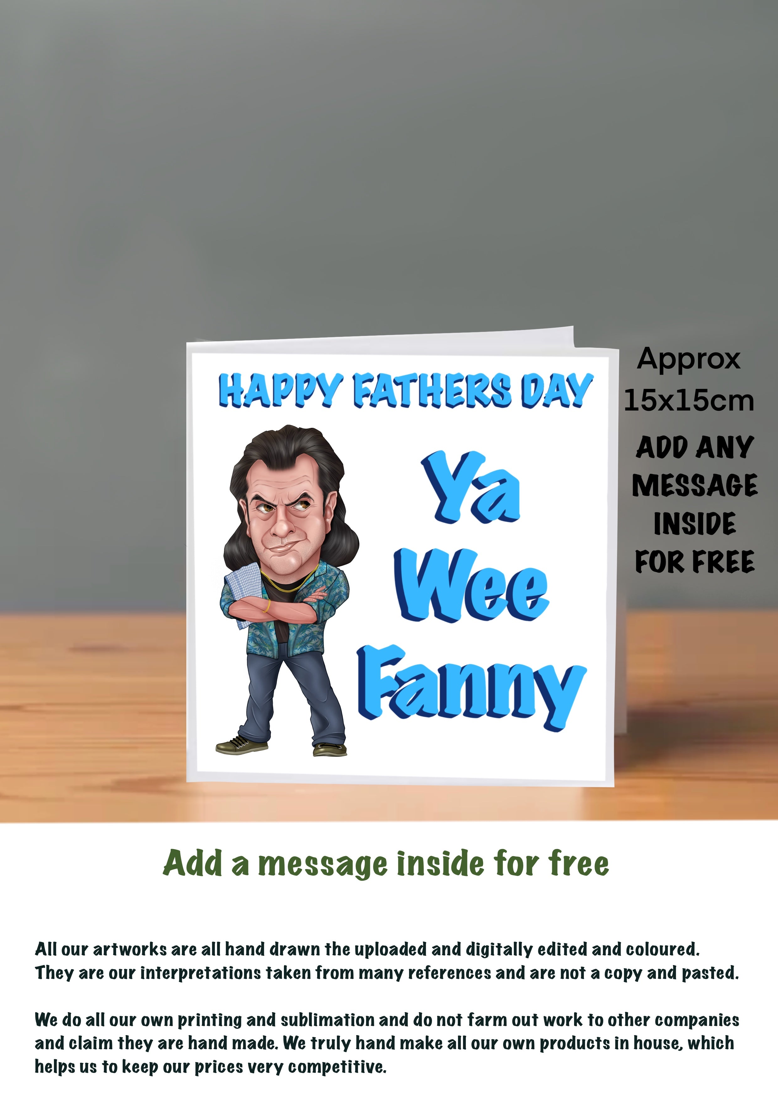 Fathers Day Cards auld pals bobby the barman