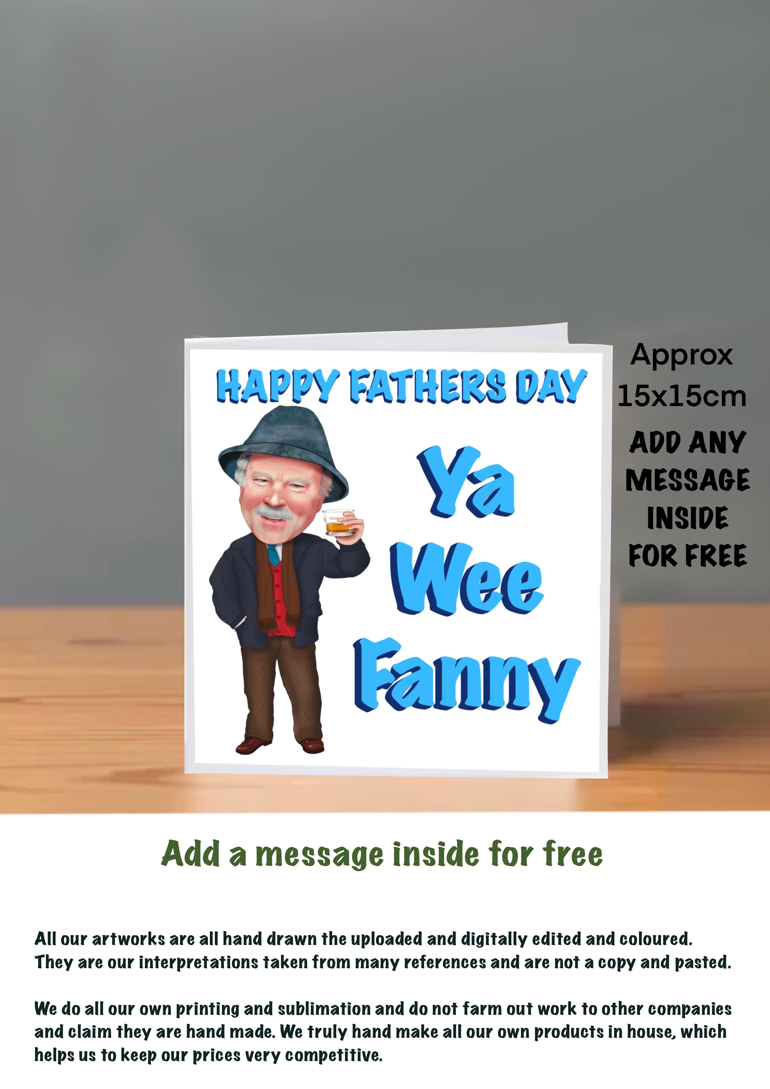 Fathers Day Cards auld pals Victor McDade