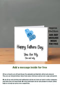 Fathers Day Cards you are my one and only