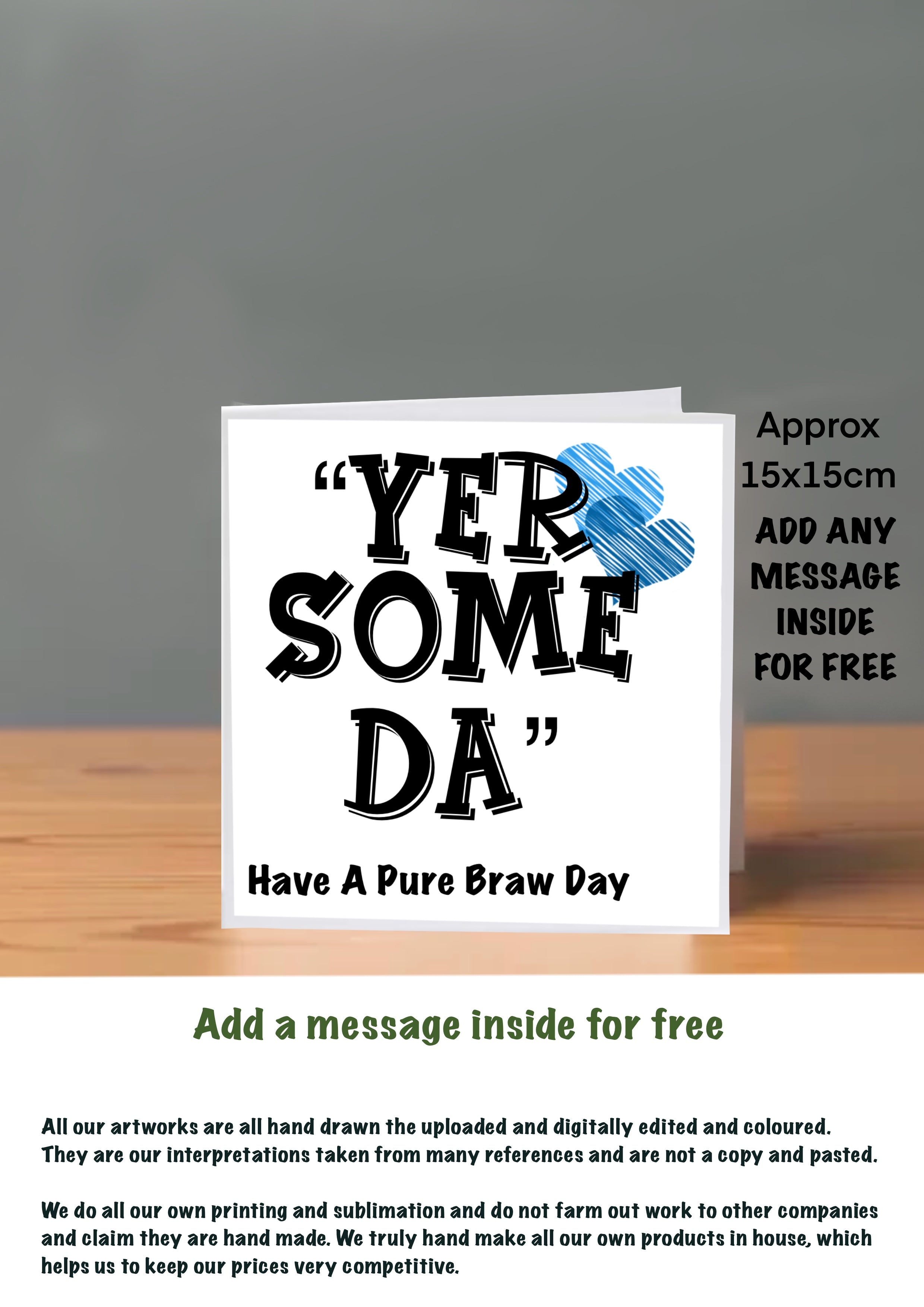 Fathers Day Cards dad yer some da