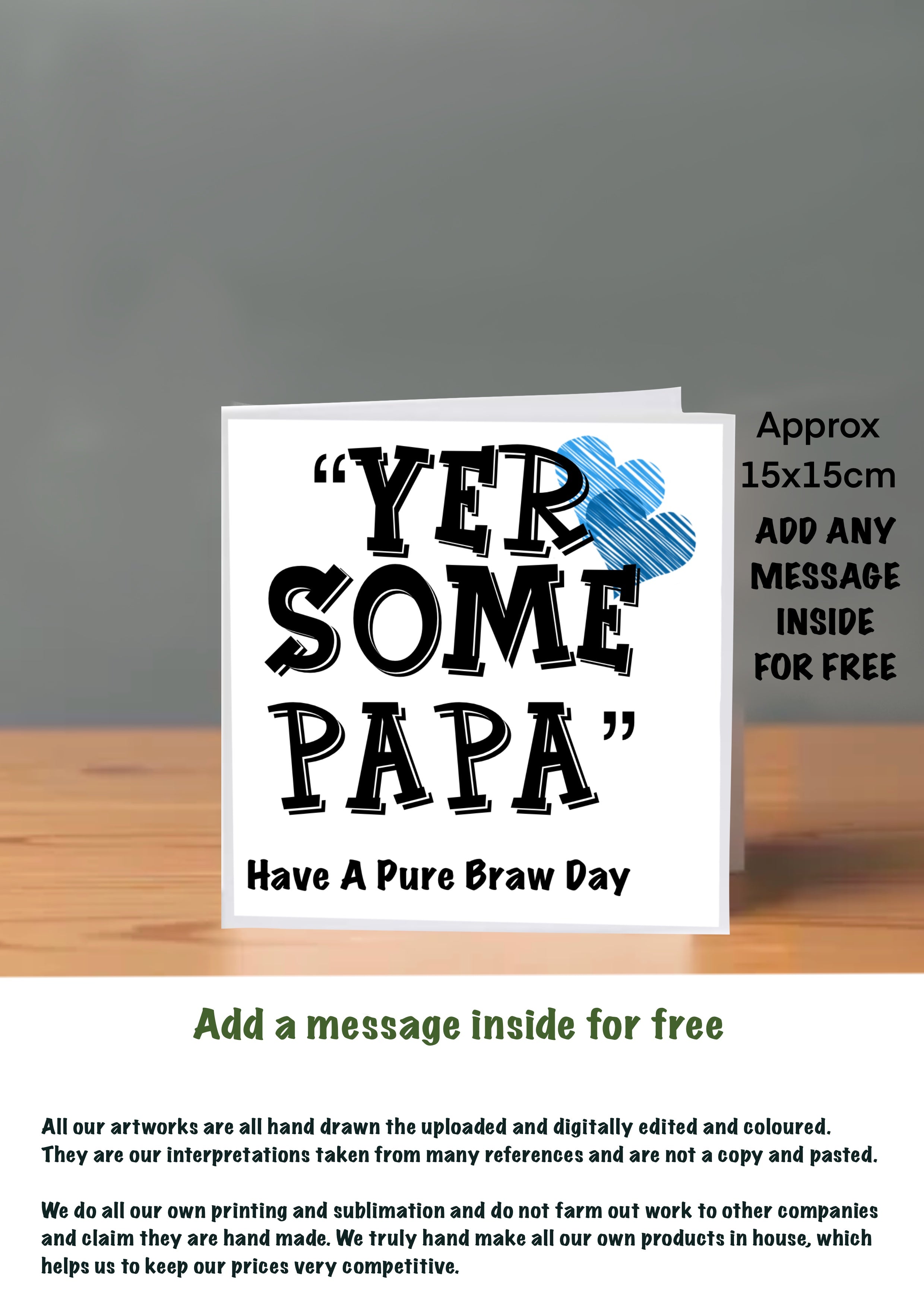 Fathers Day Cards dad yer some papa