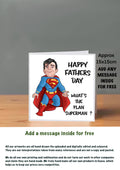 Fathers Day Cards whats the plan superman