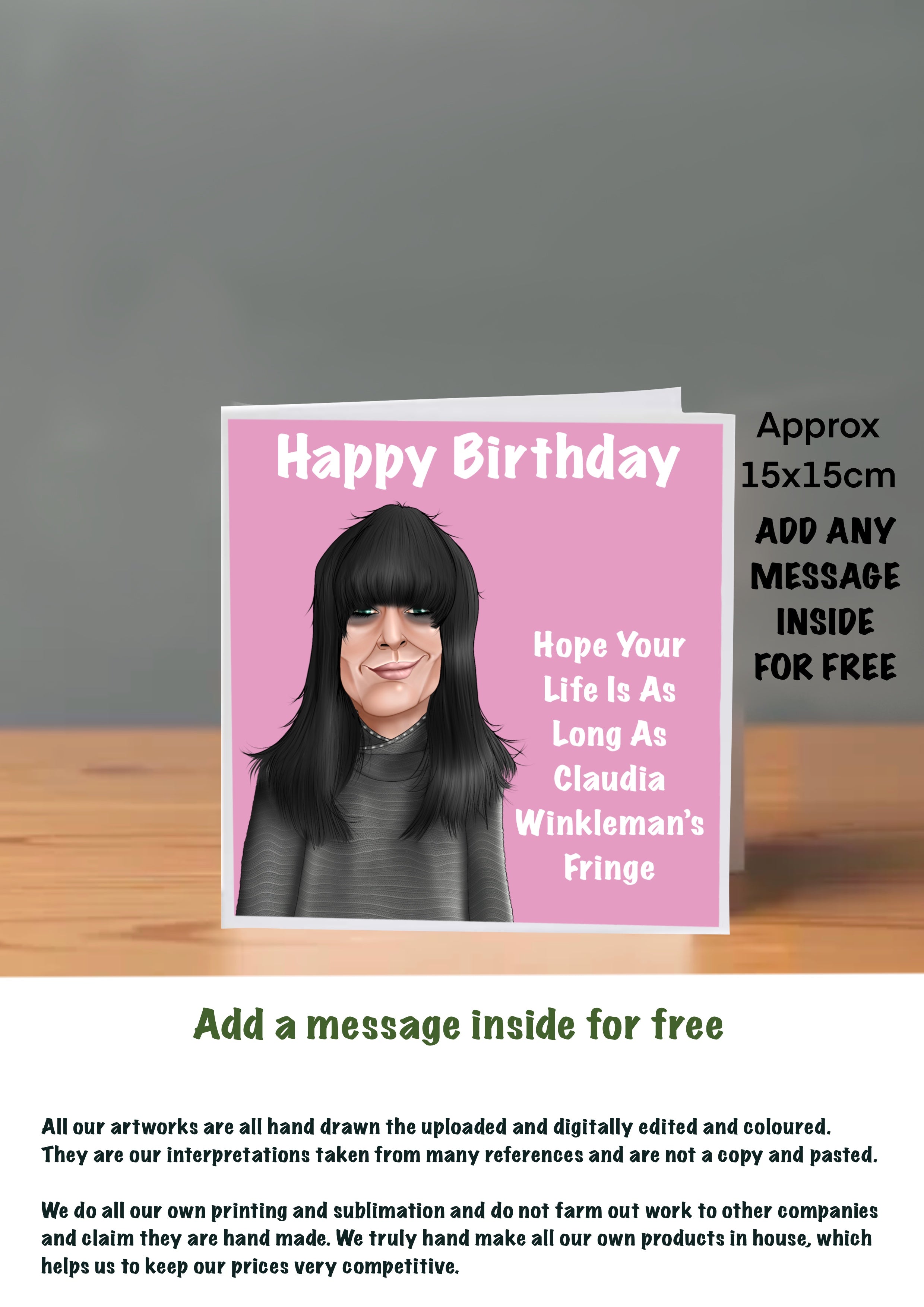 The Traitors Birthday Cards Claudia Winkleman