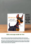 Dog Get Well Soon Cards Doberman