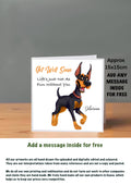 Dog Get Well Soon Cards Doberman