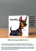 Dog Cards 15x15 Birthday Cards Doberman