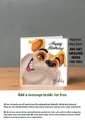 Dog Cards 15x15 Birthday Cards Bulldog