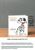 Dog Get Well Soon Cards Dalmation