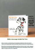 Dog Get Well Soon Cards Dalmation