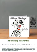 Dog Cards 15x15 Birthday Cards Dalmatian