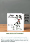 Dog Cards 15x15 Birthday Cards Dalmatian