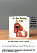 Dog Cards 15x15 Birthday Cards Irish Red Setter