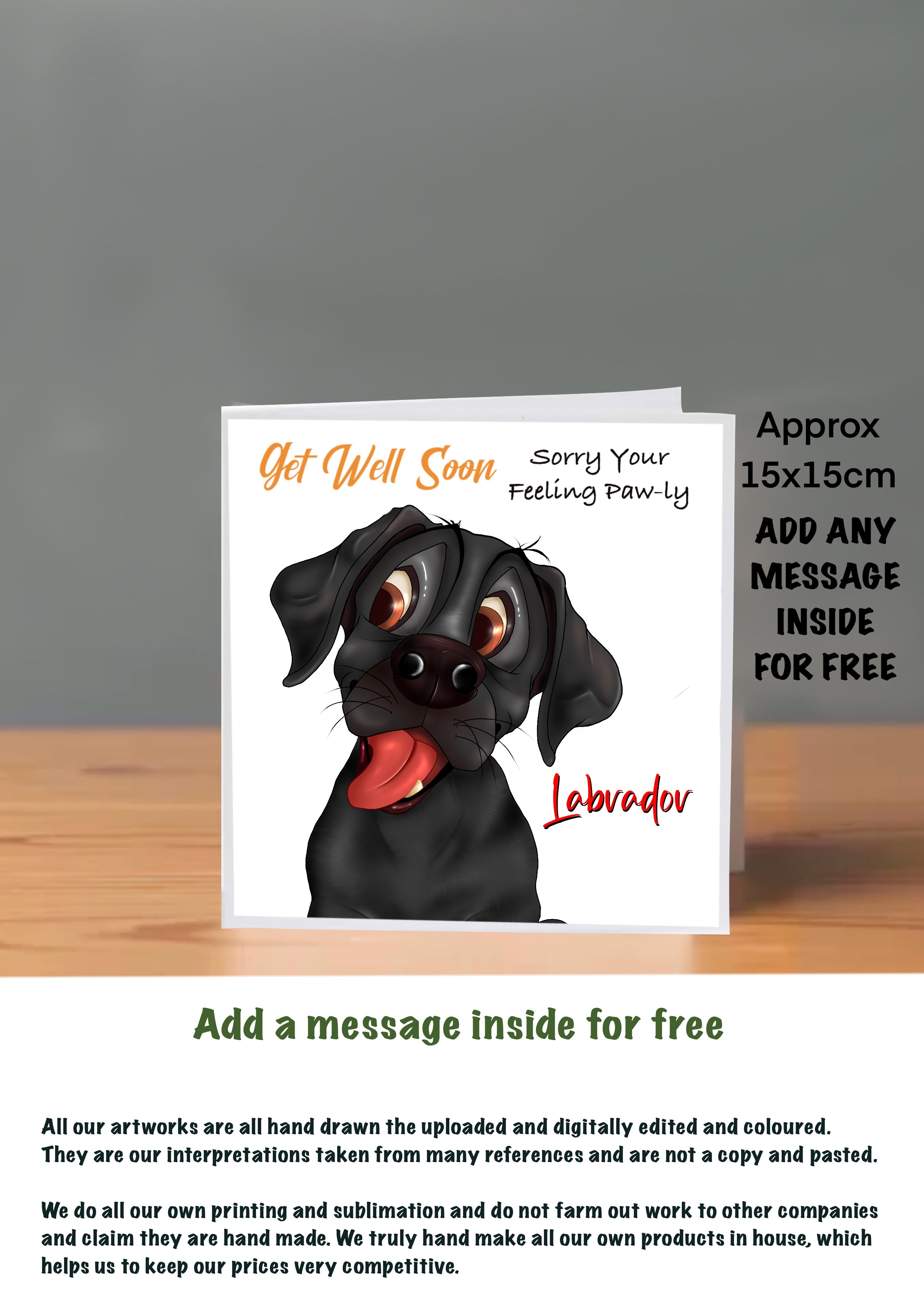 Dog Get Well Soon Cards Labrador