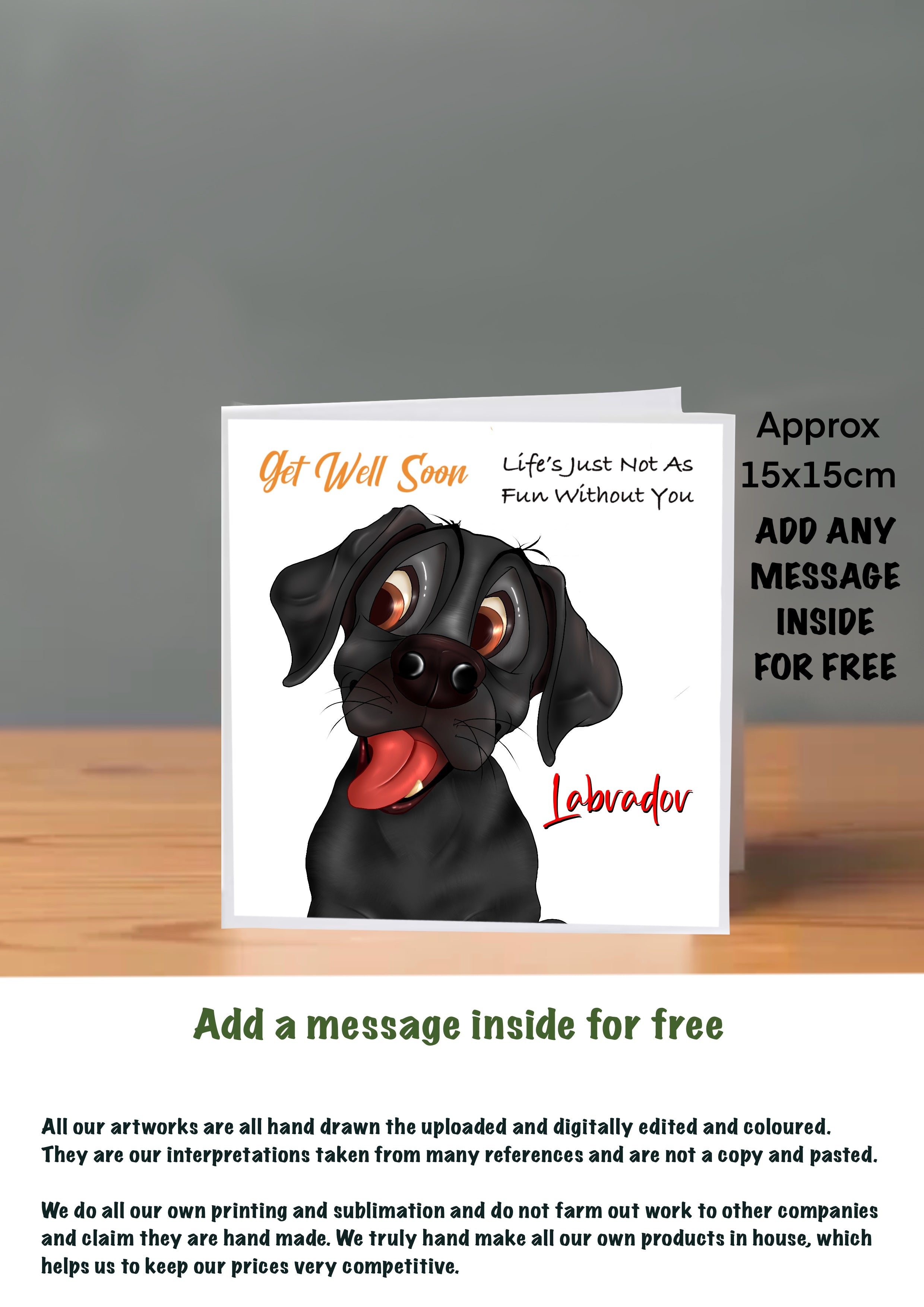 Dog Get Well Soon Cards Labrador
