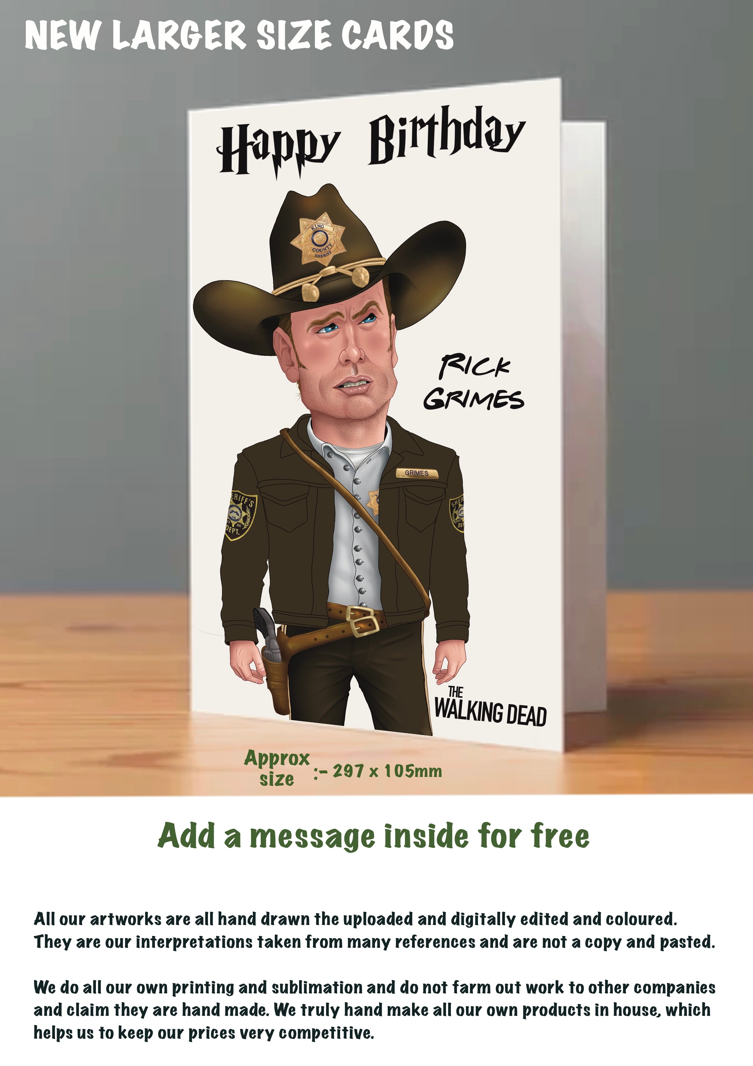 The Walking Dead Birthday Cards