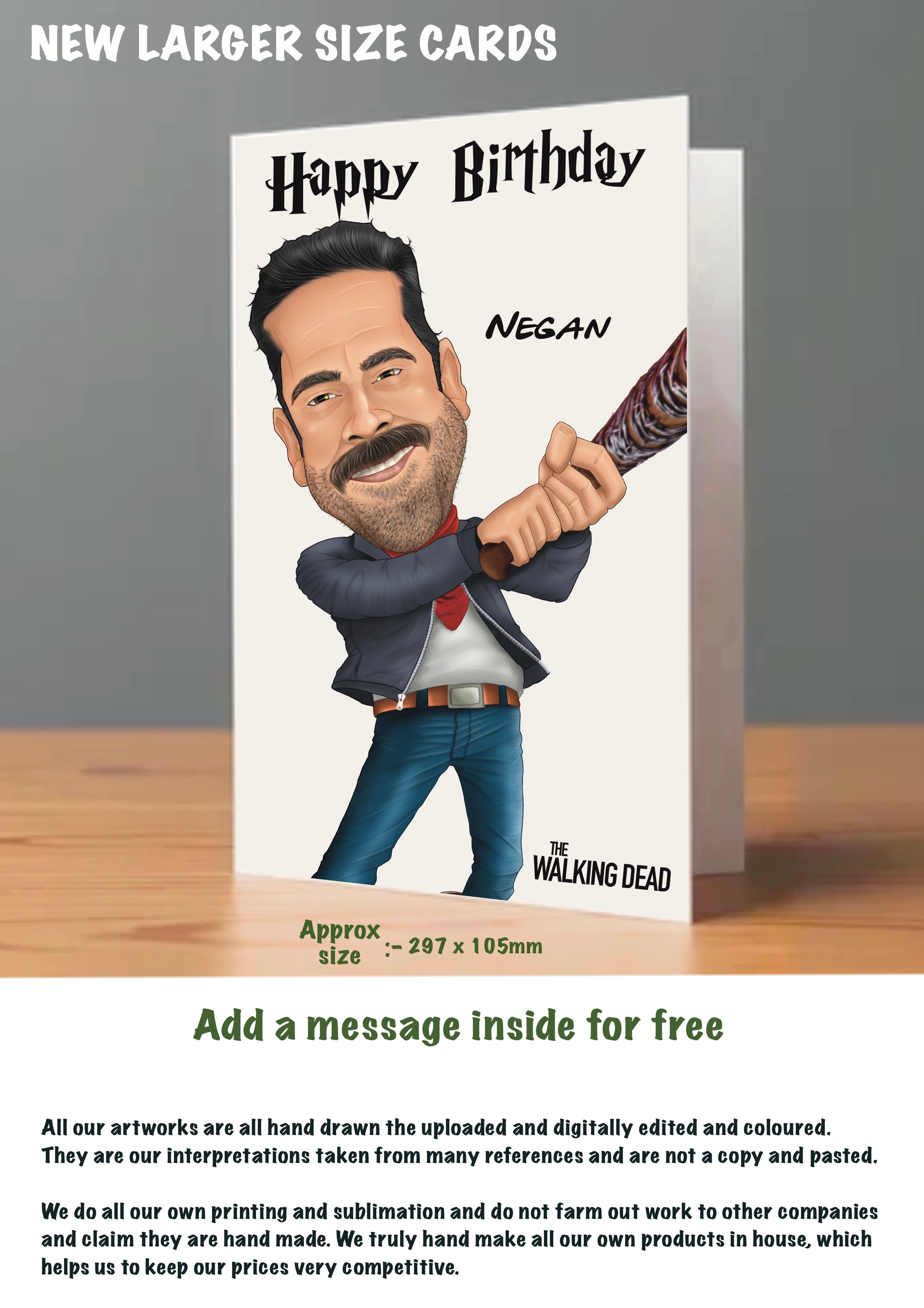 The Walking Dead Birthday Cards