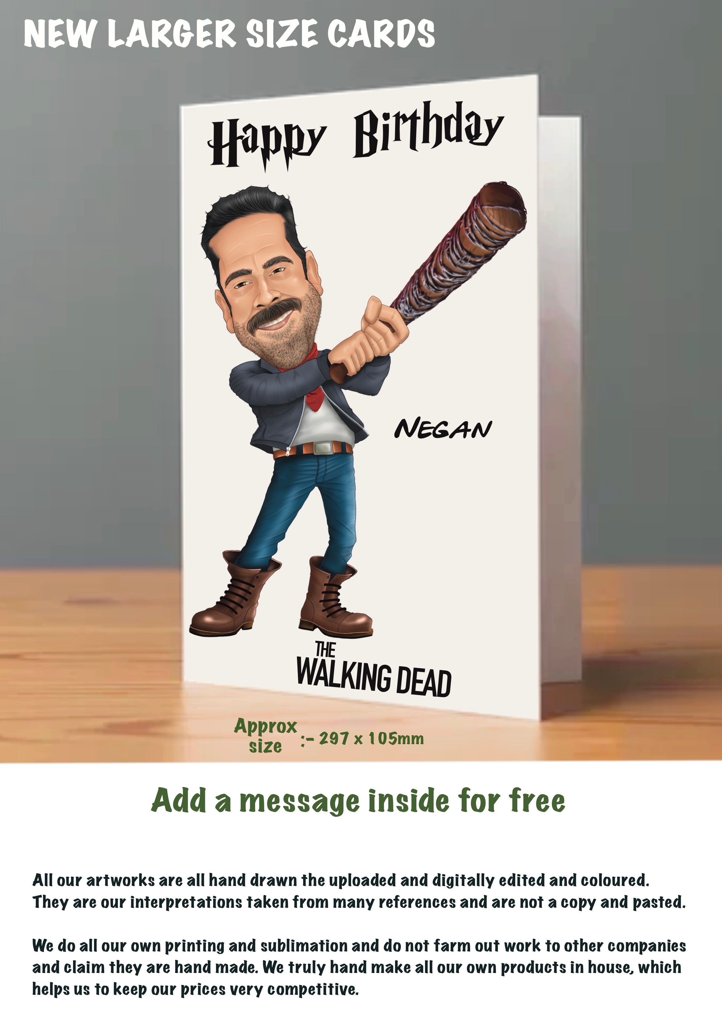 The Walking Dead Birthday Cards
