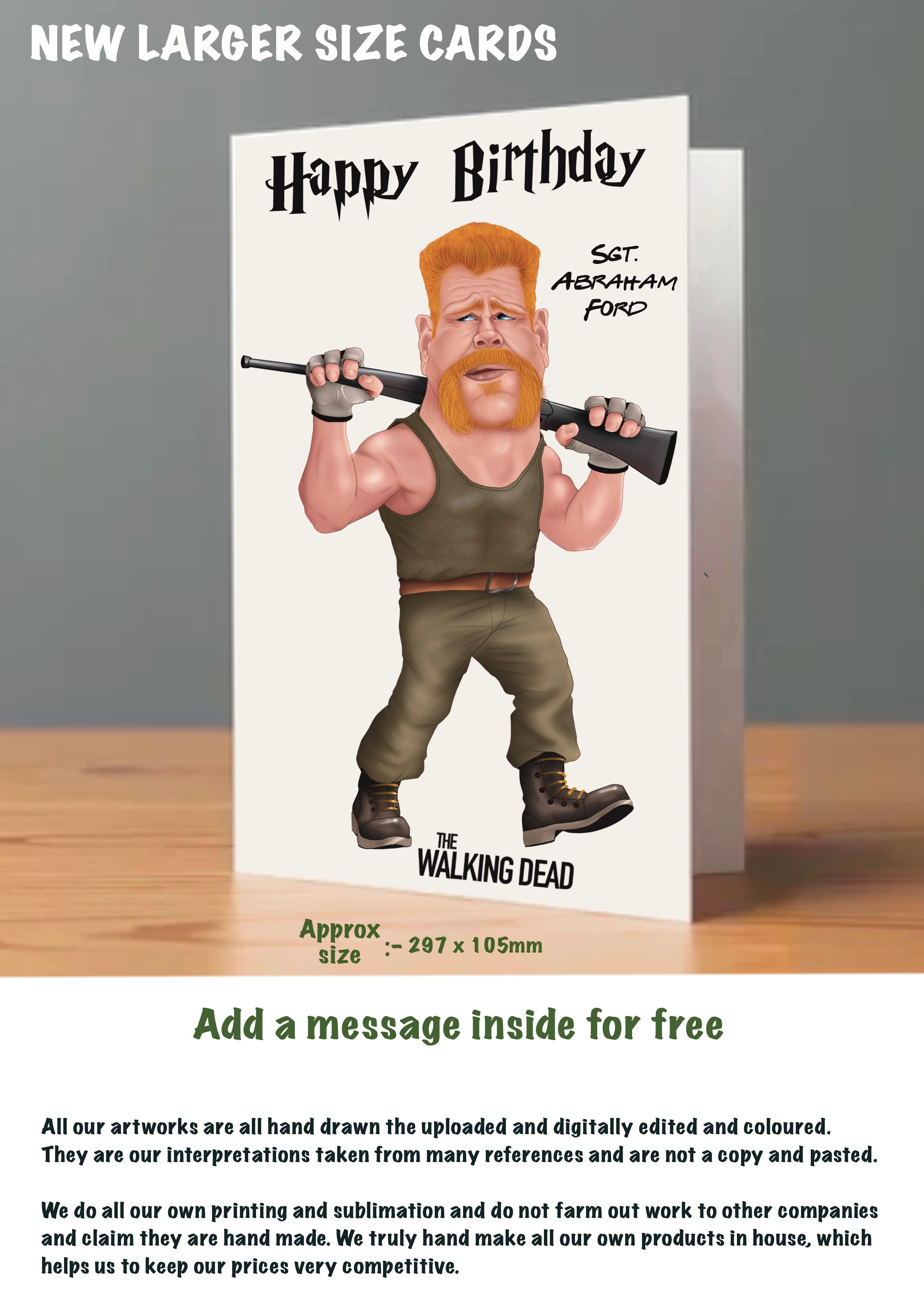 The Walking Dead Birthday Cards